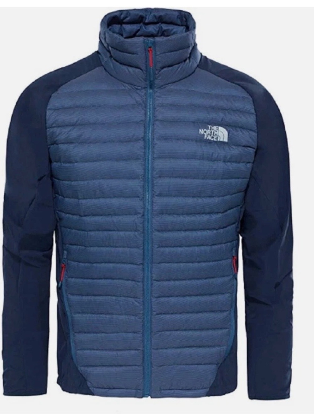 THE NORTH FACE Navy Verto Micro Hybrid Puffer Jacket 800 Down Filled Men Size L